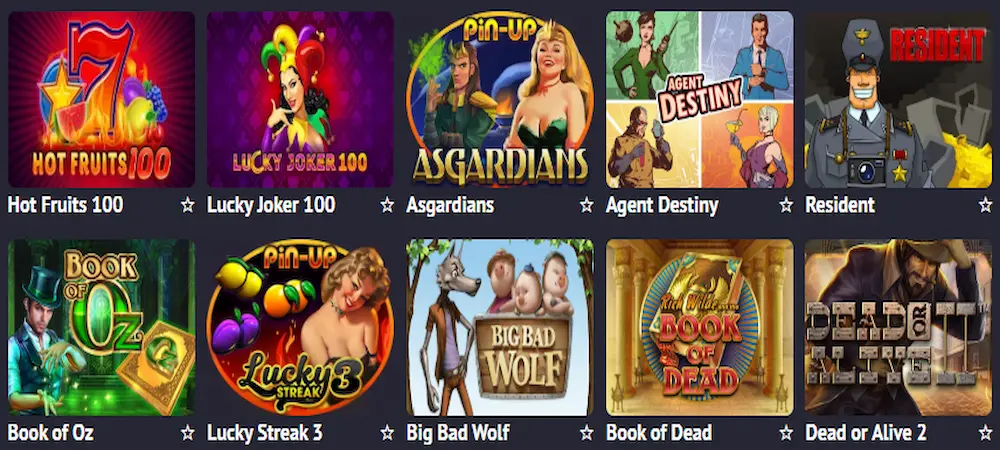 pin up casino games